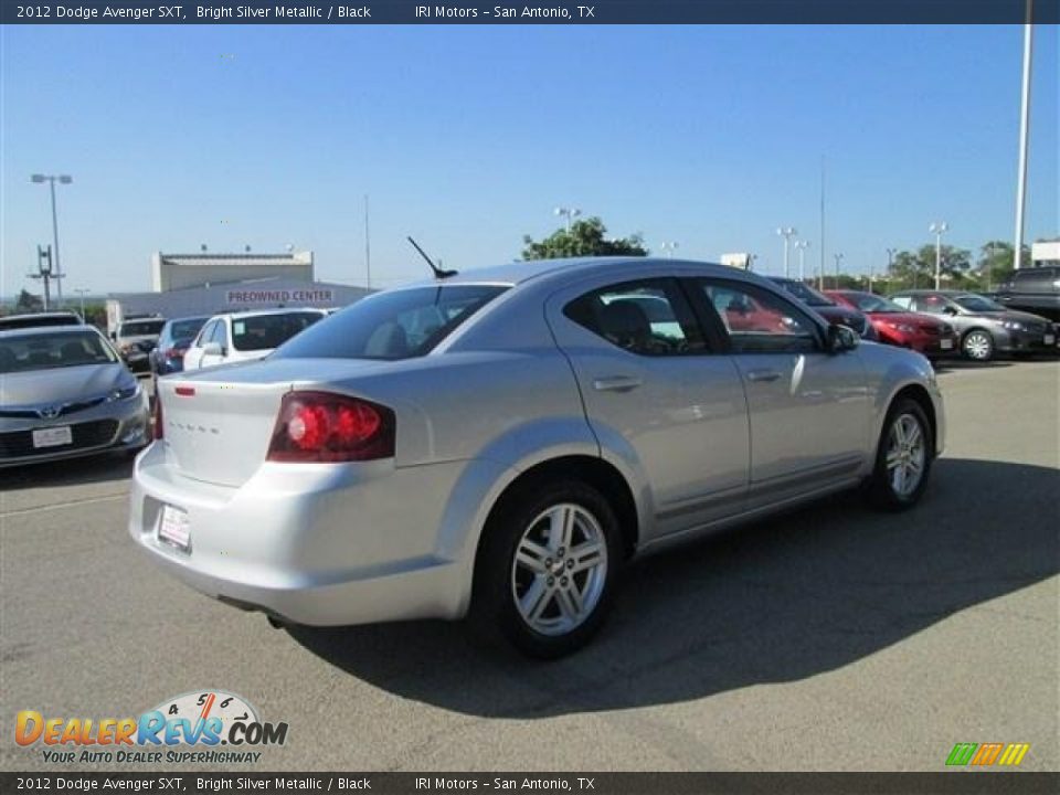2012 Dodge Avenger SXT Bright Silver Metallic / Black Photo #6