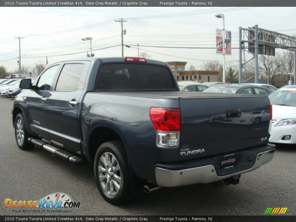 2010 Toyota Tundra Limited CrewMax 4x4 Slate Gray Metallic / Graphite Gray Photo #4