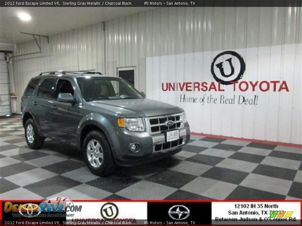 2012 Ford Escape Limited V6 Sterling Gray Metallic / Charcoal Black Photo #1
