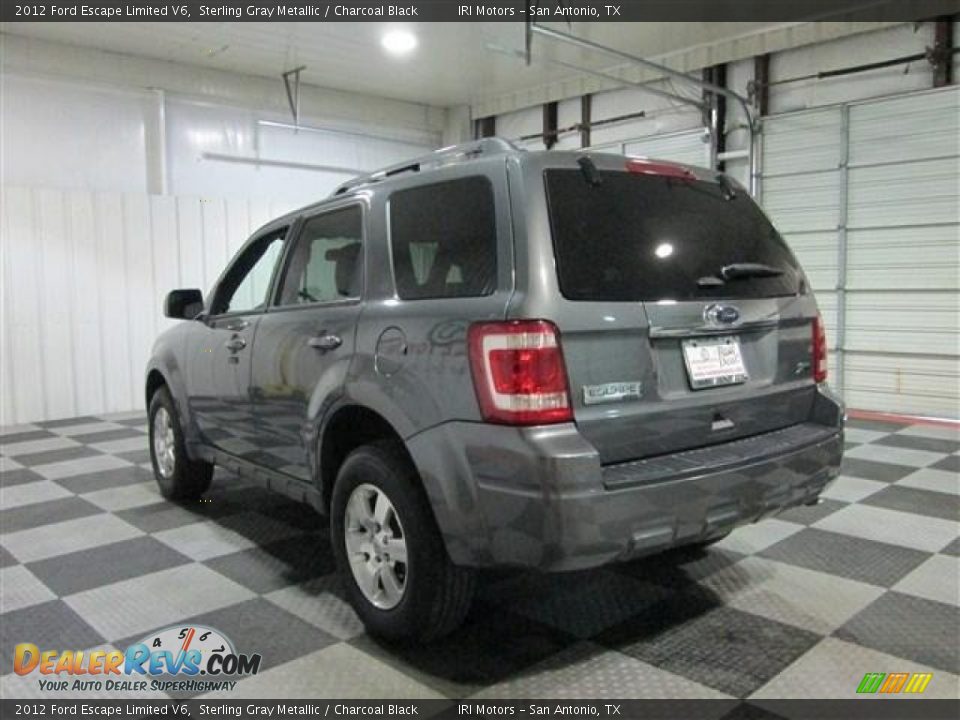 2012 Ford Escape Limited V6 Sterling Gray Metallic / Charcoal Black Photo #5