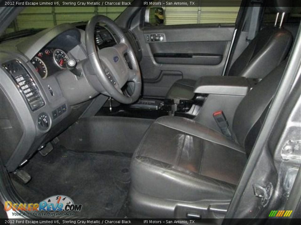 2012 Ford Escape Limited V6 Sterling Gray Metallic / Charcoal Black Photo #10