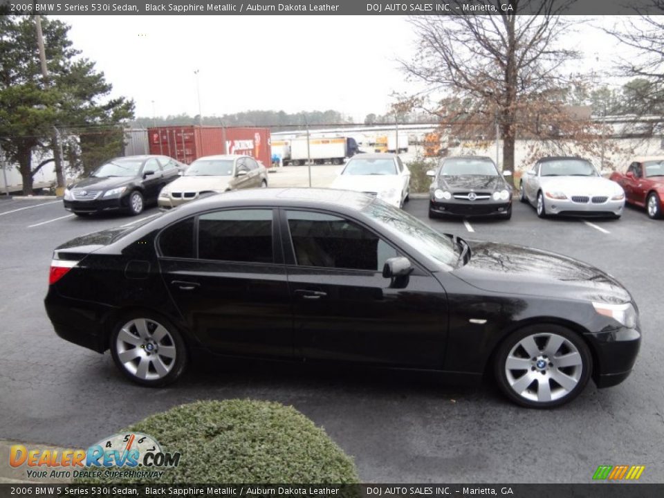 2006 BMW 5 Series 530i Sedan Black Sapphire Metallic / Auburn Dakota Leather Photo #19
