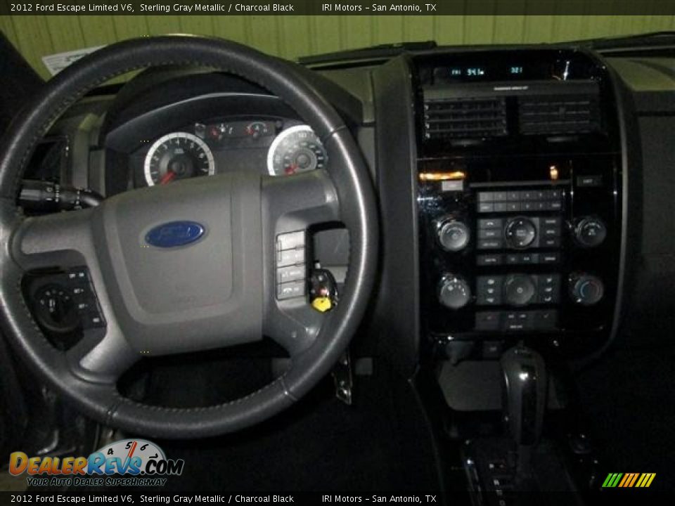 2012 Ford Escape Limited V6 Sterling Gray Metallic / Charcoal Black Photo #13
