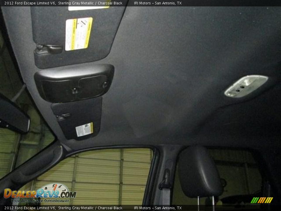 2012 Ford Escape Limited V6 Sterling Gray Metallic / Charcoal Black Photo #16
