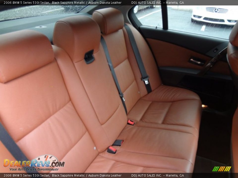 2006 BMW 5 Series 530i Sedan Black Sapphire Metallic / Auburn Dakota Leather Photo #22