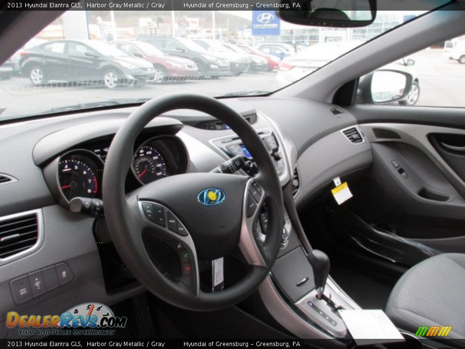 2013 Hyundai Elantra GLS Harbor Gray Metallic / Gray Photo #6