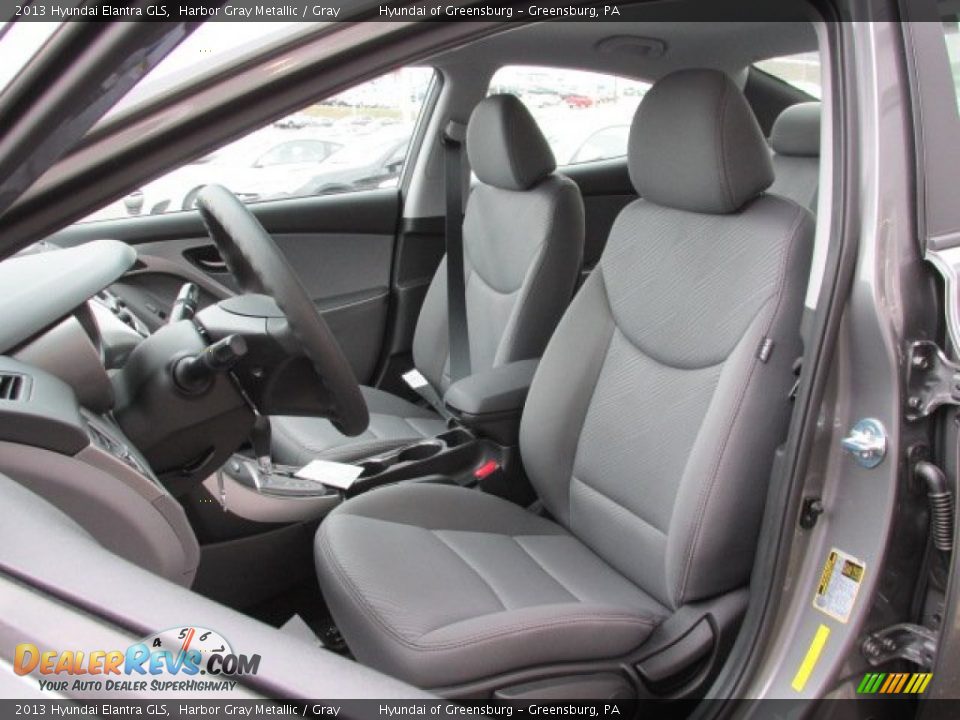 2013 Hyundai Elantra GLS Harbor Gray Metallic / Gray Photo #7