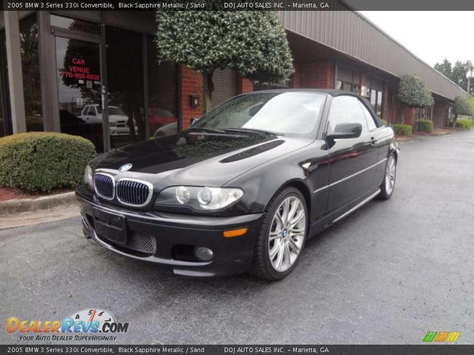 2005 BMW 3 Series 330i Convertible Black Sapphire Metallic / Sand Photo #1