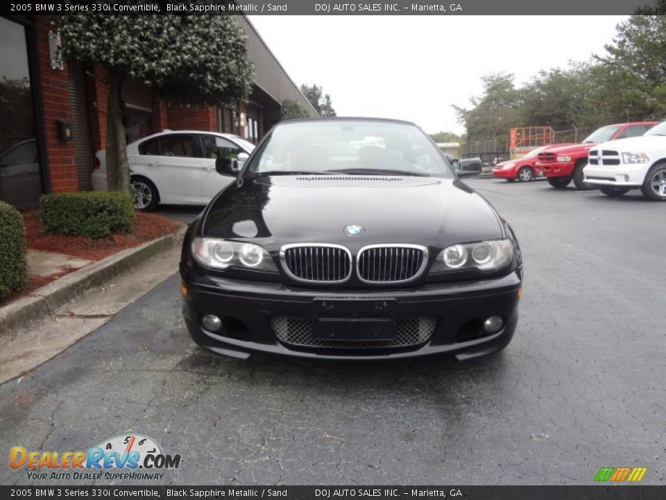 2005 BMW 3 Series 330i Convertible Black Sapphire Metallic / Sand Photo #3