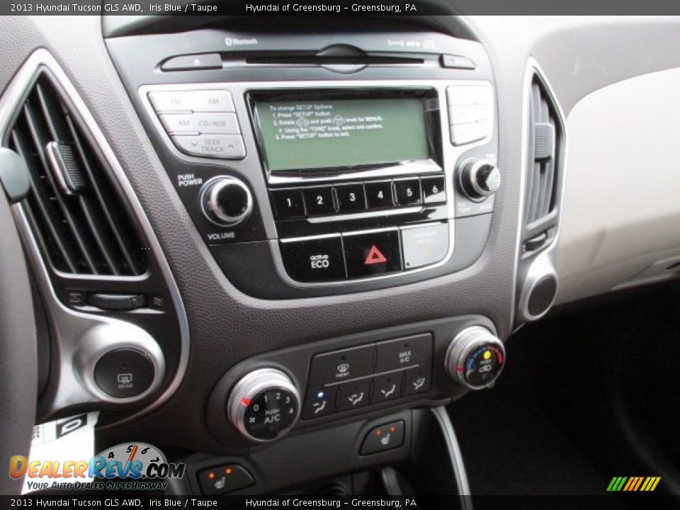 2013 Hyundai Tucson GLS AWD Iris Blue / Taupe Photo #8