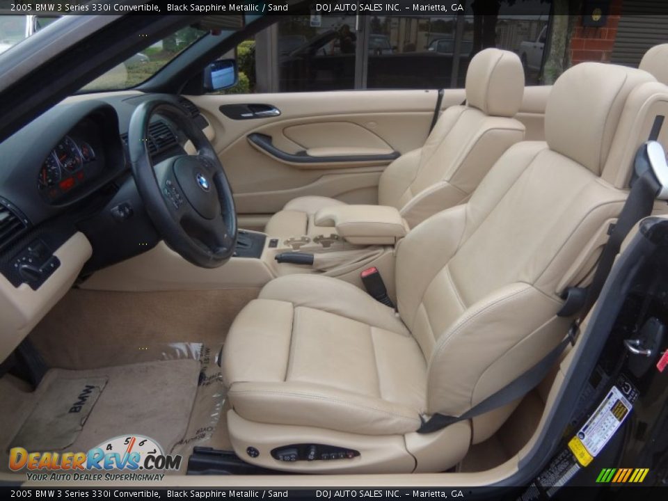 Sand Interior - 2005 BMW 3 Series 330i Convertible Photo #8