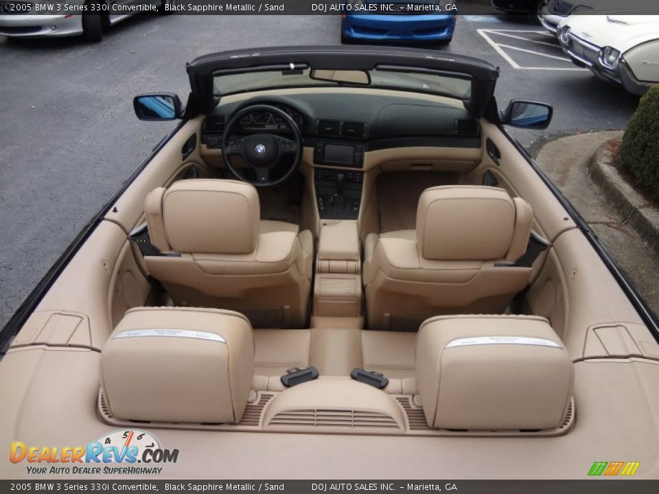 Sand Interior - 2005 BMW 3 Series 330i Convertible Photo #9