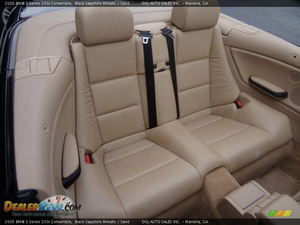 Rear Seat of 2005 BMW 3 Series 330i Convertible Photo #10