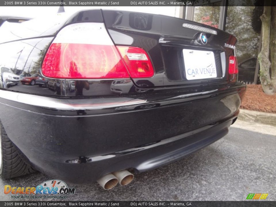 2005 BMW 3 Series 330i Convertible Black Sapphire Metallic / Sand Photo #17
