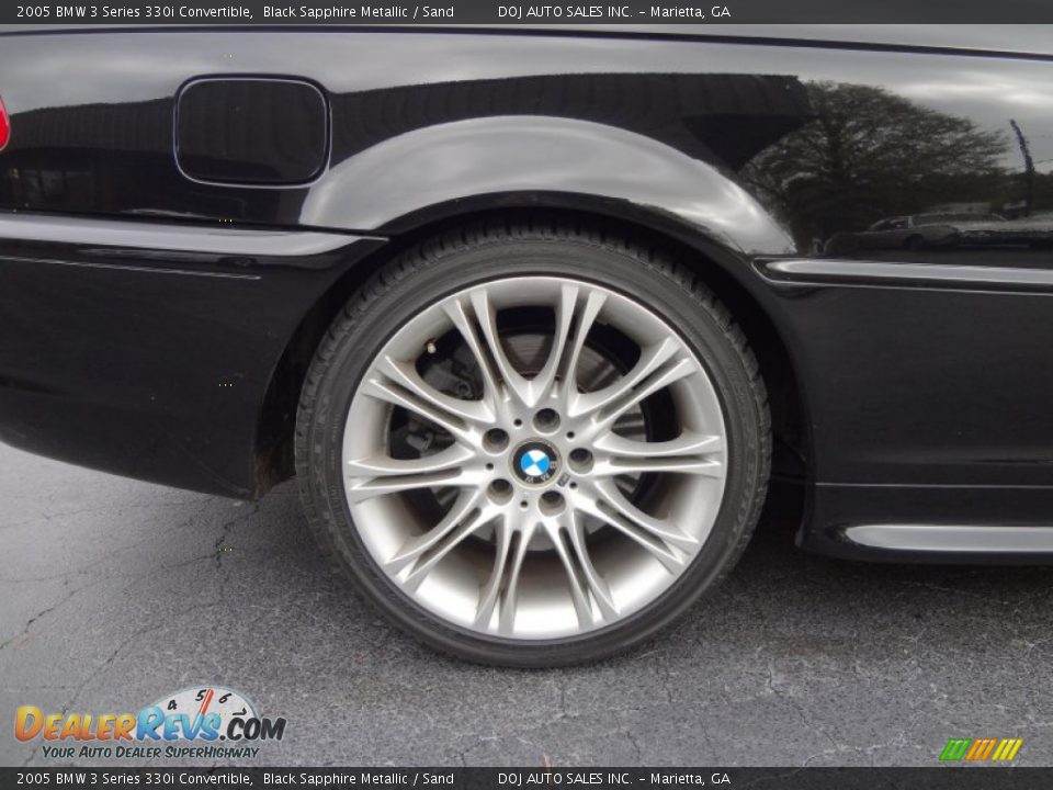 2005 BMW 3 Series 330i Convertible Black Sapphire Metallic / Sand Photo #20