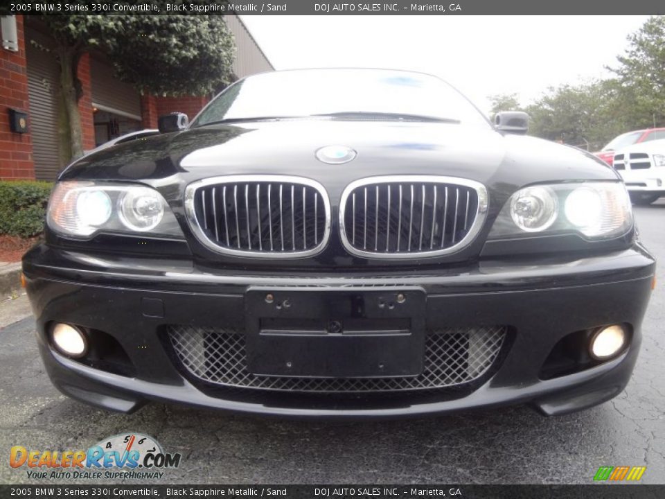 2005 BMW 3 Series 330i Convertible Black Sapphire Metallic / Sand Photo #23