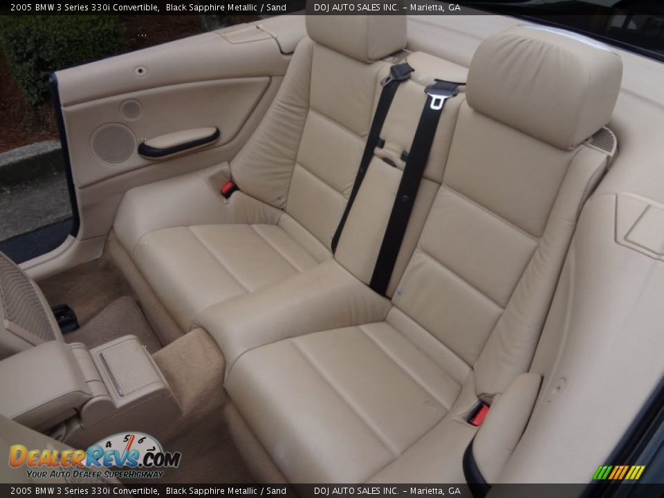 Rear Seat of 2005 BMW 3 Series 330i Convertible Photo #24