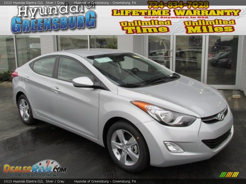 2013 Hyundai Elantra GLS Silver / Gray Photo #1