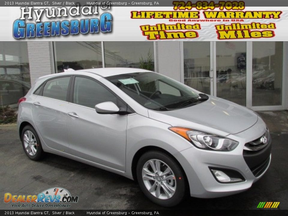 2013 Hyundai Elantra GT Silver / Black Photo #1