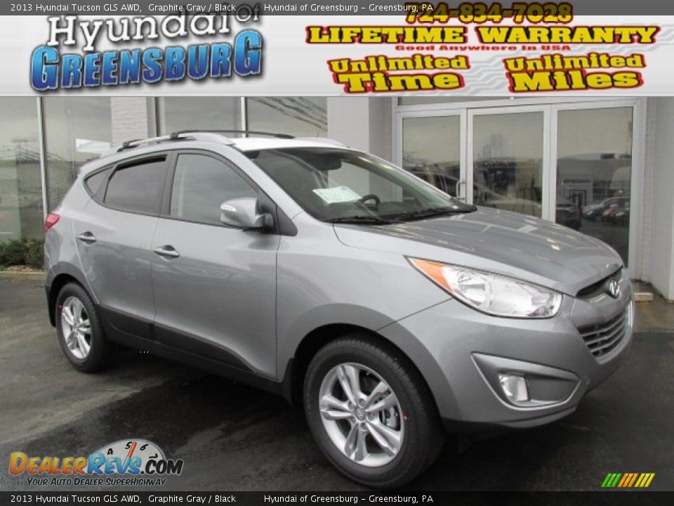 2013 Hyundai Tucson GLS AWD Graphite Gray / Black Photo #1