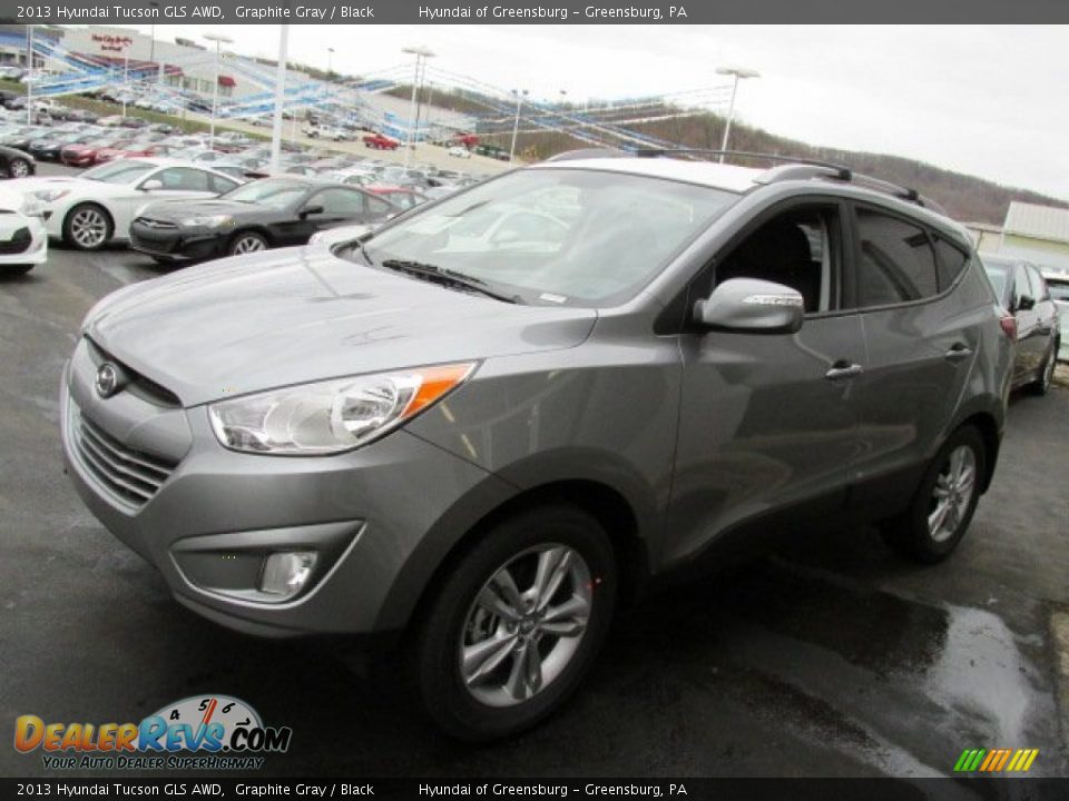 2013 Hyundai Tucson GLS AWD Graphite Gray / Black Photo #3