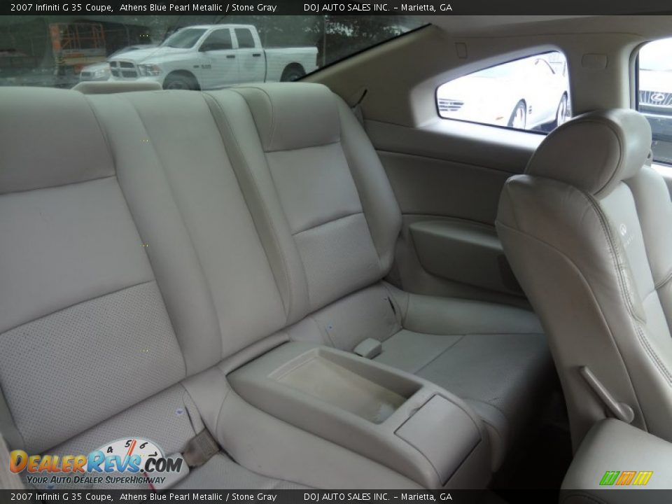2007 Infiniti G 35 Coupe Athens Blue Pearl Metallic / Stone Gray Photo #20