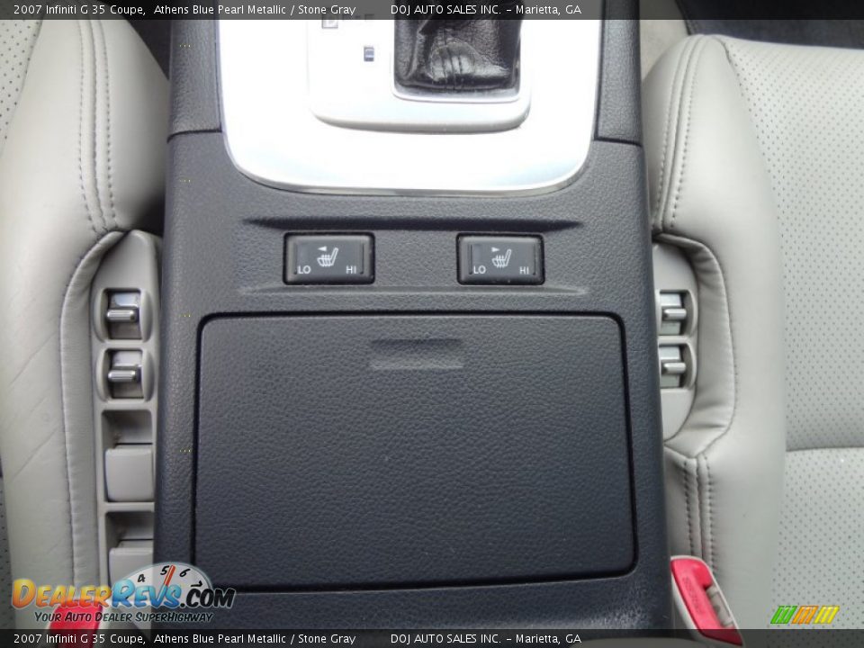 2007 Infiniti G 35 Coupe Athens Blue Pearl Metallic / Stone Gray Photo #23