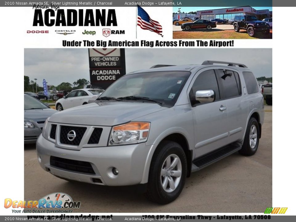 2010 Nissan Armada SE Silver Lightning Metallic / Charcoal Photo #1
