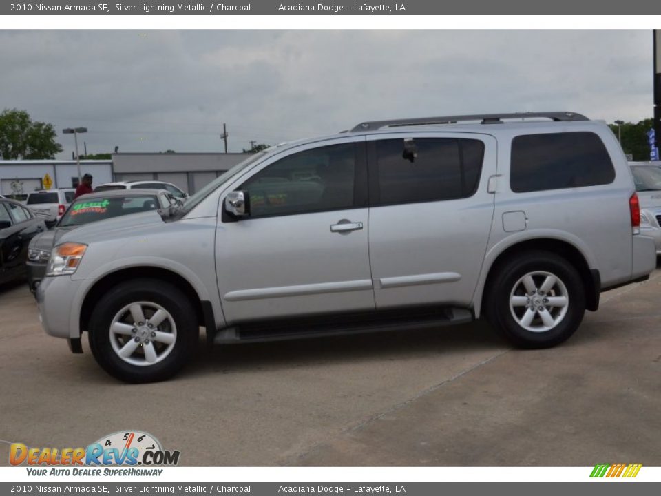 2010 Nissan Armada SE Silver Lightning Metallic / Charcoal Photo #2