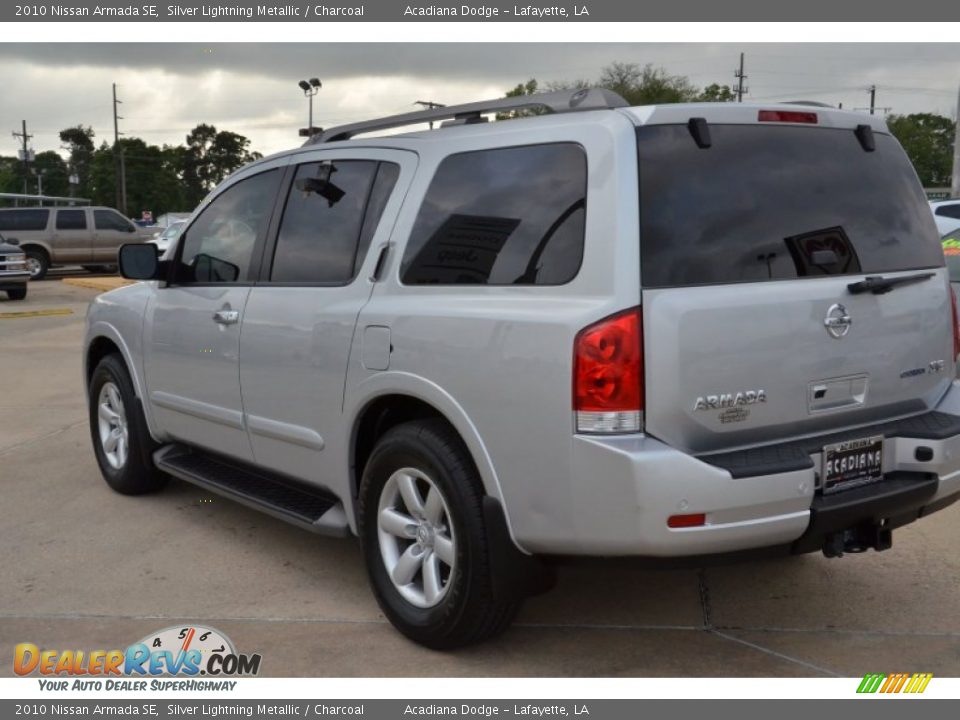 2010 Nissan Armada SE Silver Lightning Metallic / Charcoal Photo #3