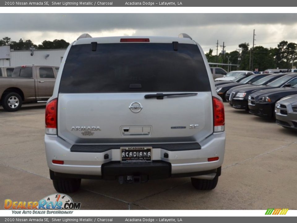 2010 Nissan Armada SE Silver Lightning Metallic / Charcoal Photo #4