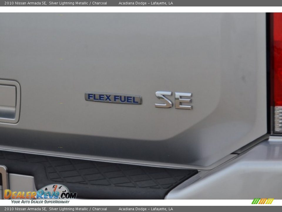 2010 Nissan Armada SE Silver Lightning Metallic / Charcoal Photo #6