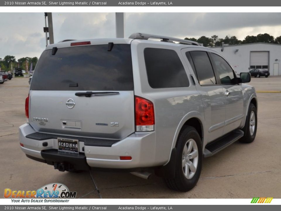 2010 Nissan Armada SE Silver Lightning Metallic / Charcoal Photo #7