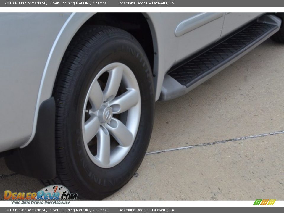 2010 Nissan Armada SE Silver Lightning Metallic / Charcoal Photo #8
