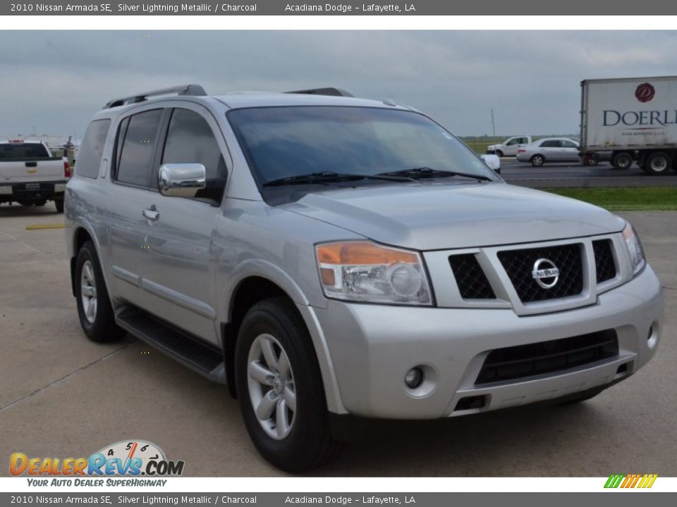 2010 Nissan Armada SE Silver Lightning Metallic / Charcoal Photo #10