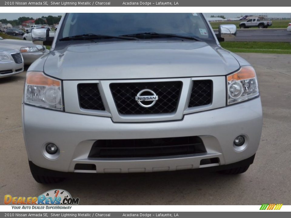 2010 Nissan Armada SE Silver Lightning Metallic / Charcoal Photo #11