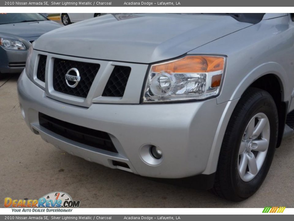 2010 Nissan Armada SE Silver Lightning Metallic / Charcoal Photo #12