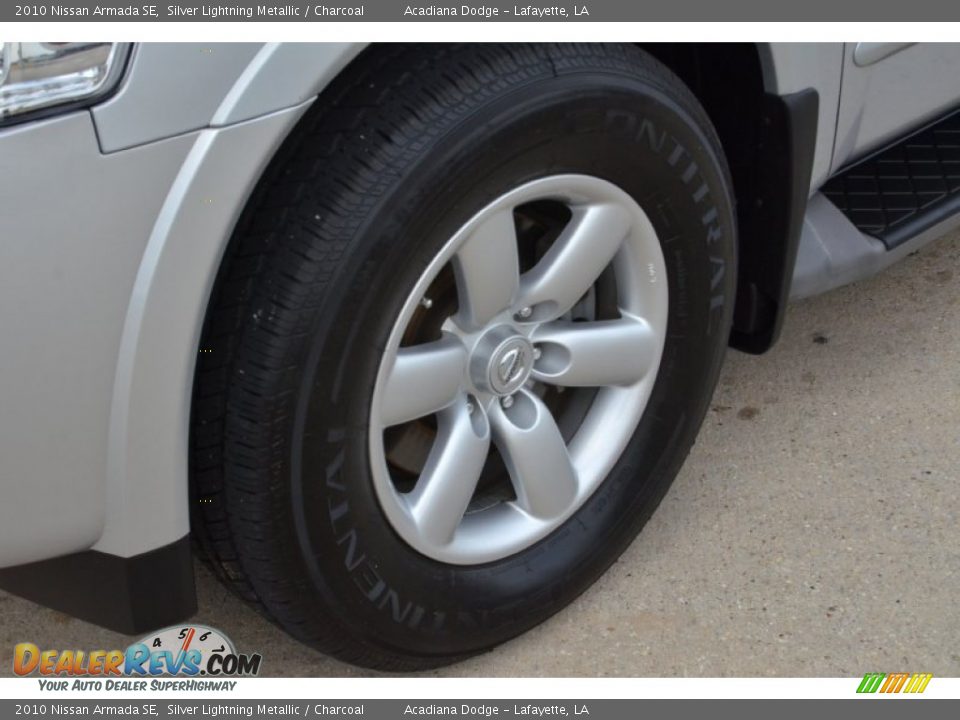 2010 Nissan Armada SE Silver Lightning Metallic / Charcoal Photo #13