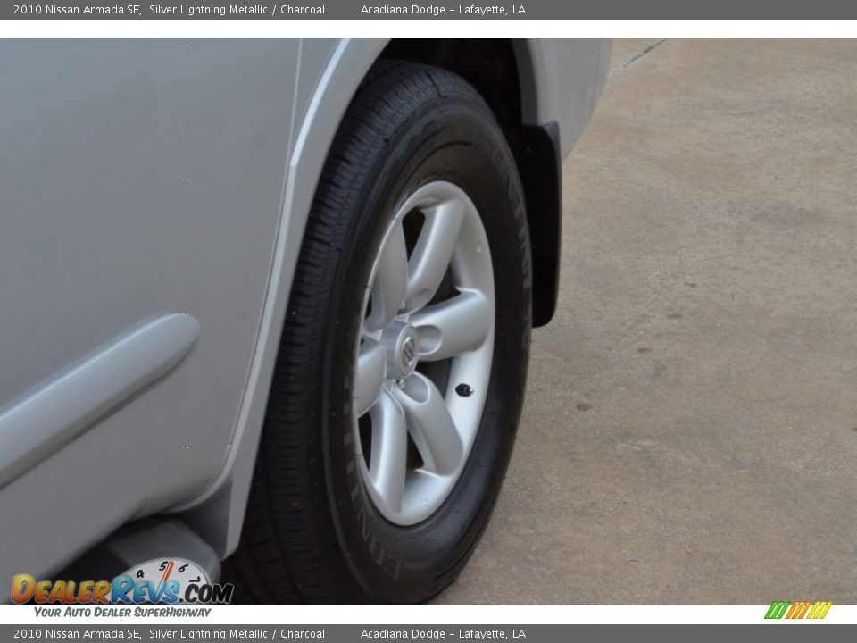 2010 Nissan Armada SE Silver Lightning Metallic / Charcoal Photo #14