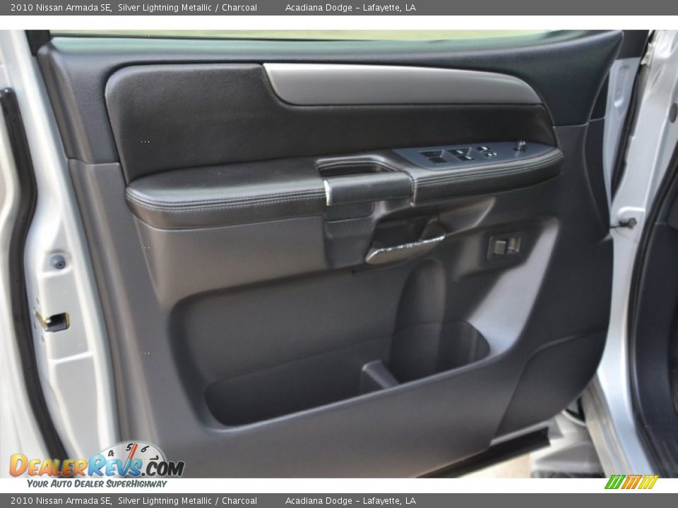 2010 Nissan Armada SE Silver Lightning Metallic / Charcoal Photo #15