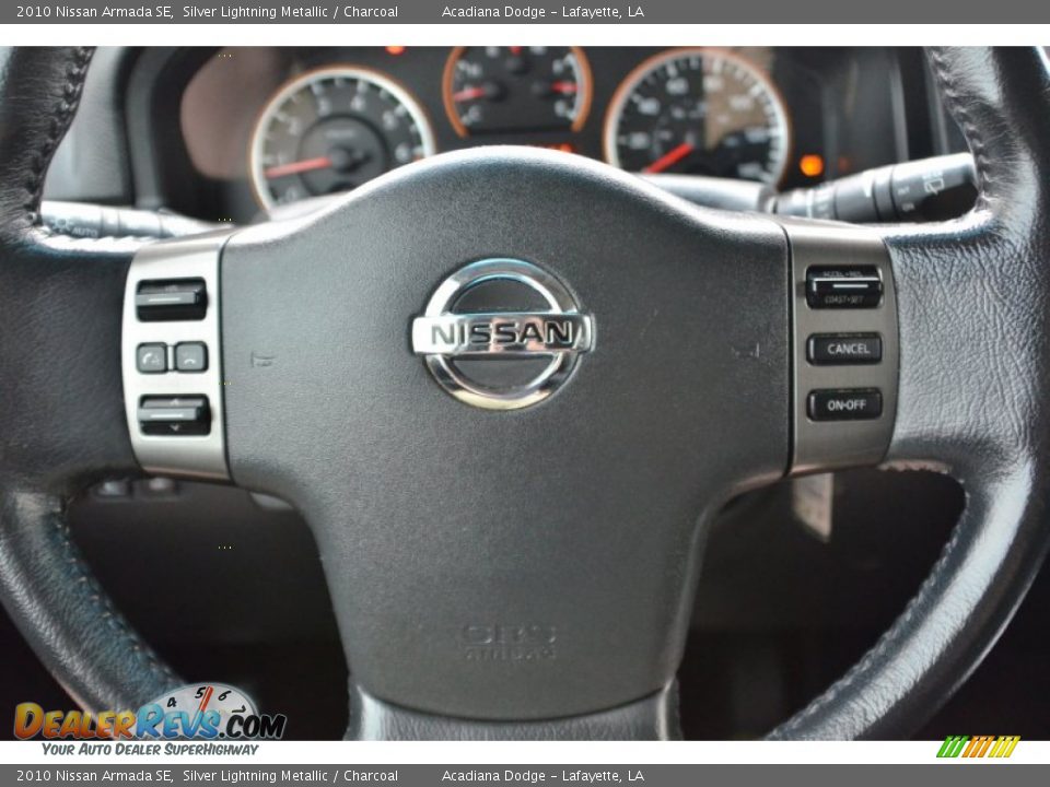 2010 Nissan Armada SE Silver Lightning Metallic / Charcoal Photo #24