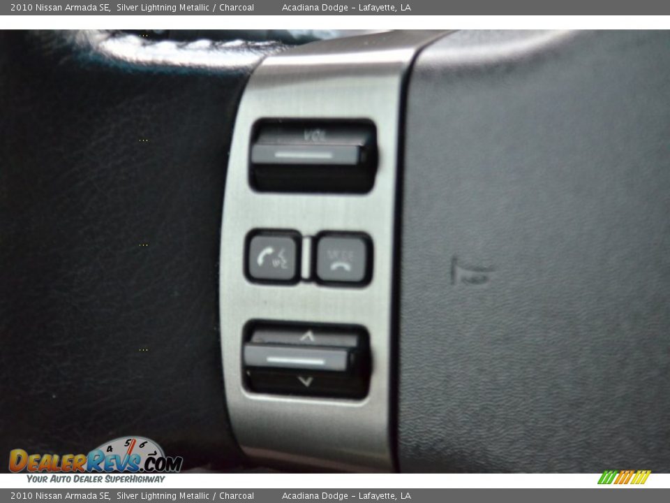 2010 Nissan Armada SE Silver Lightning Metallic / Charcoal Photo #25