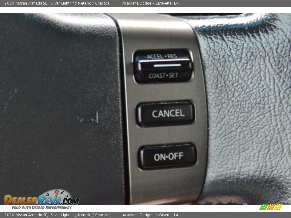 2010 Nissan Armada SE Silver Lightning Metallic / Charcoal Photo #26