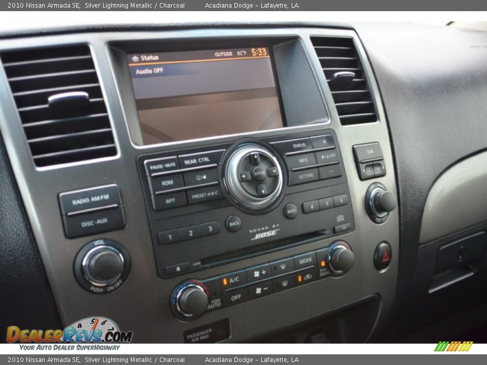 2010 Nissan Armada SE Silver Lightning Metallic / Charcoal Photo #28