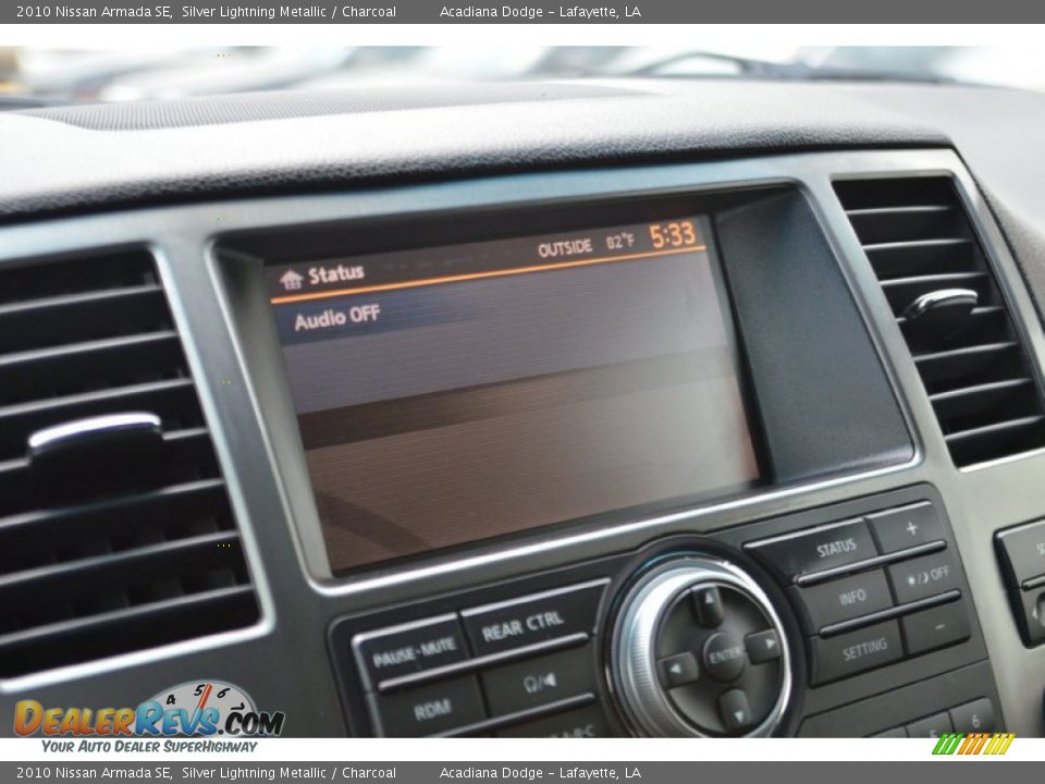 2010 Nissan Armada SE Silver Lightning Metallic / Charcoal Photo #31