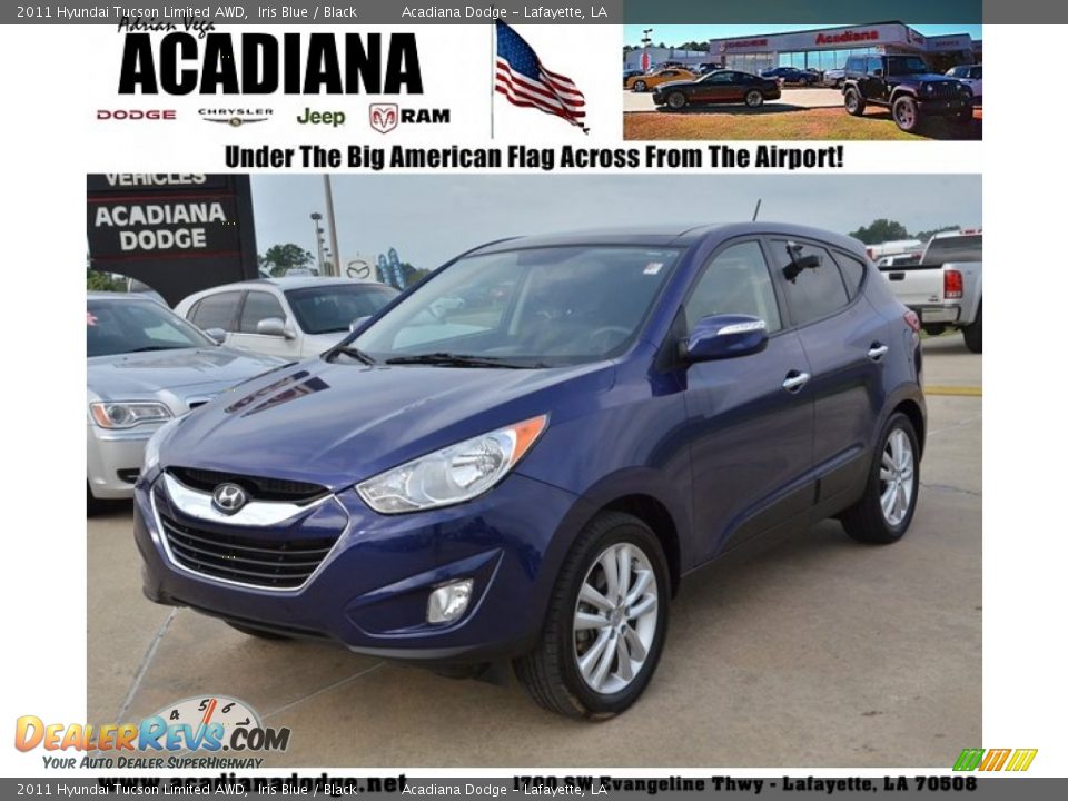 2011 Hyundai Tucson Limited AWD Iris Blue / Black Photo #1