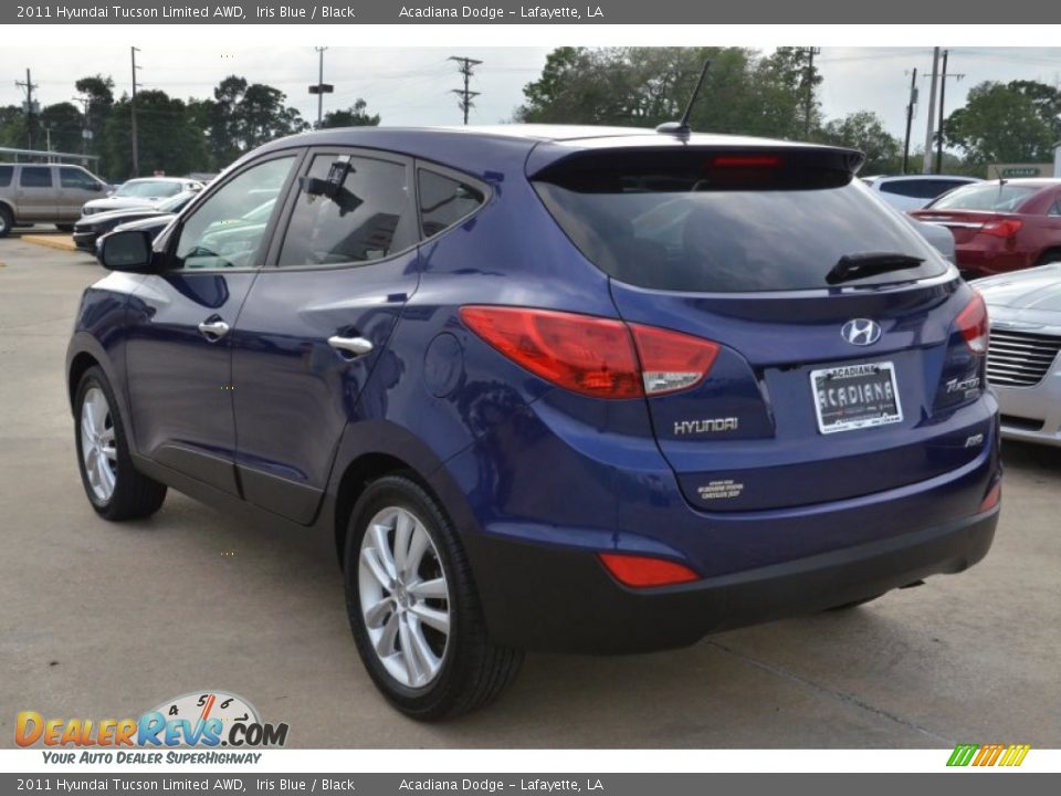 2011 Hyundai Tucson Limited AWD Iris Blue / Black Photo #3