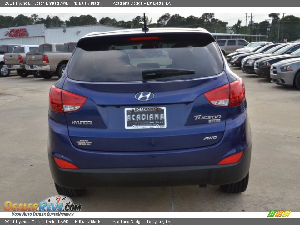 2011 Hyundai Tucson Limited AWD Iris Blue / Black Photo #4