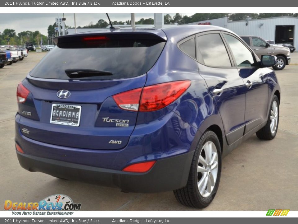 2011 Hyundai Tucson Limited AWD Iris Blue / Black Photo #6