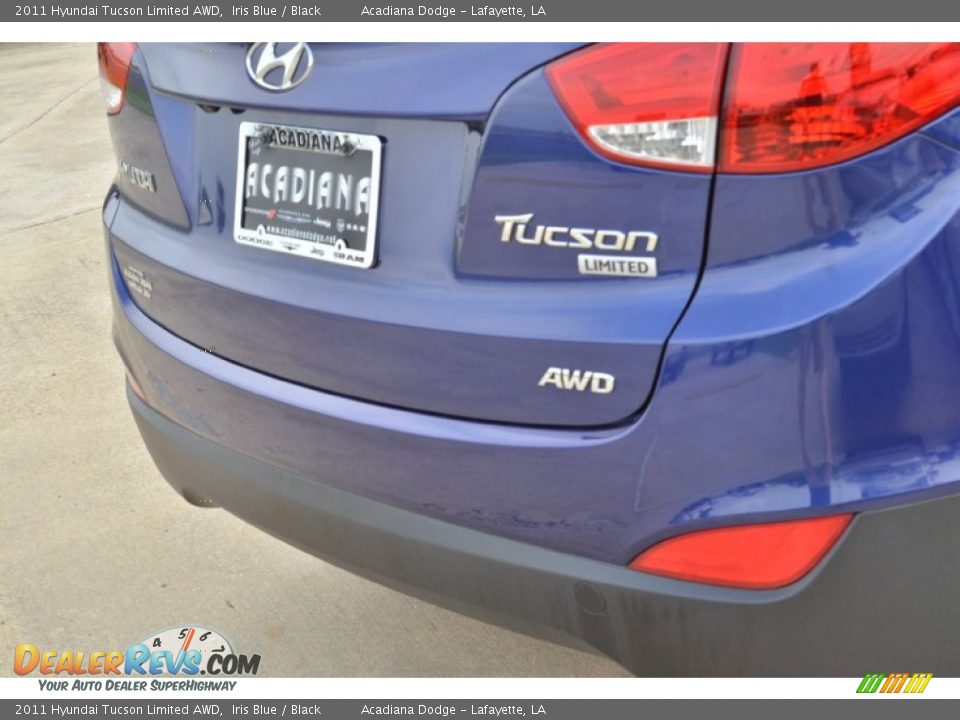 2011 Hyundai Tucson Limited AWD Iris Blue / Black Photo #7